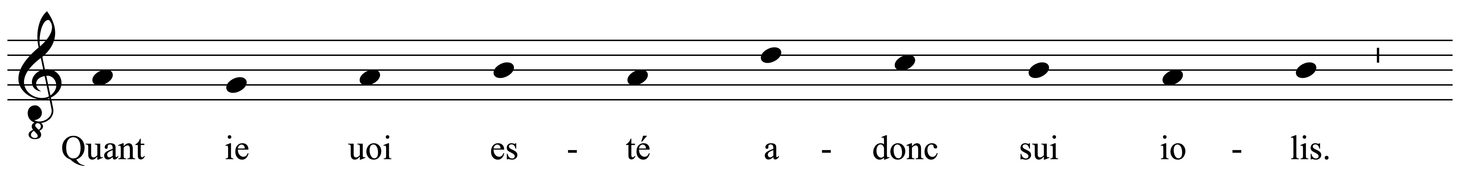 Work musical notation